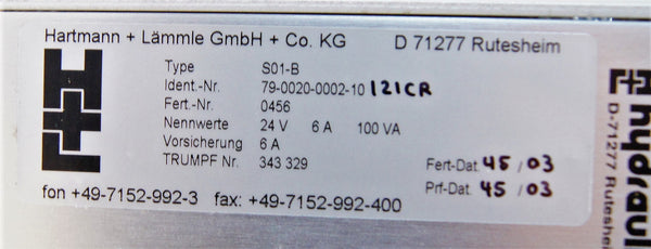 Control punching head PCU3T-B