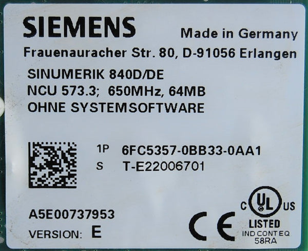 Control NCU 573.3-CELERON 650 64MByte