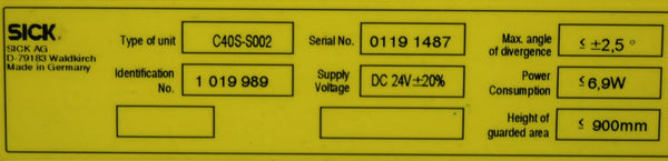 Light curtain transmitter PH900mm