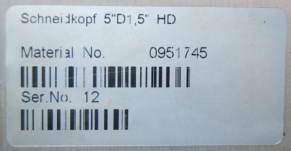 CUTTING HEAD 5""D1,5"" HD 9392-1850